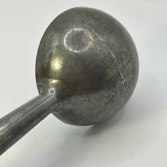 Vintage Blue Enamel Ice Cream Scoop Marked "ADAN" Black Handle 8" - Picture 13 of 14